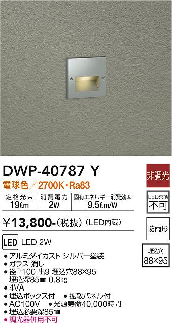 大光　アウトドアライト　DWP-40787Y