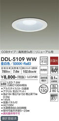 大光電機　ダウンライト　DDL-5109WW