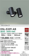 大光　スポットライト　DSL-5329AB