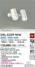 大光　スポットライト　DSL-5329WW