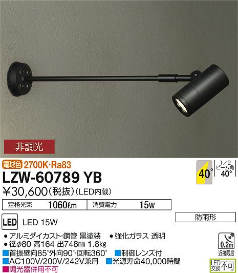 大光　アウトドアライト　LZW-60789YB