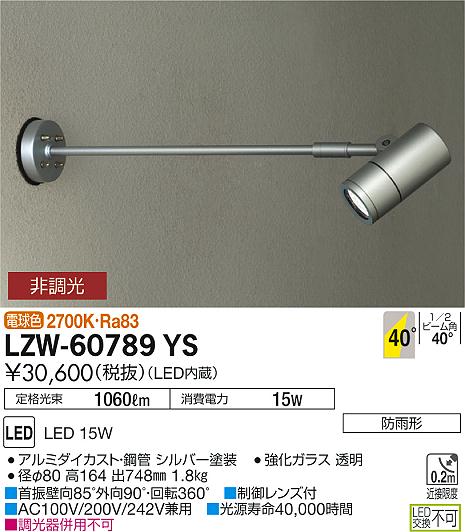 大光　アウトドアライト　LZW-60789YS