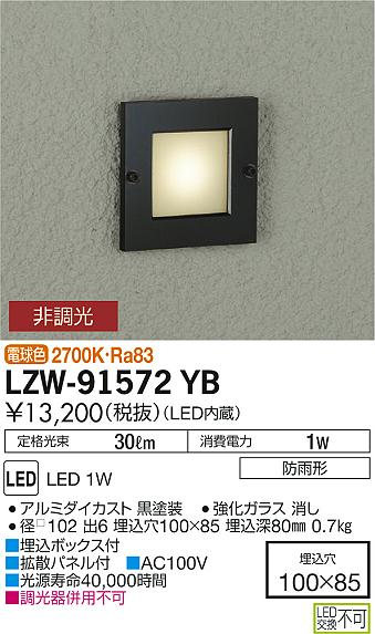 大光　アウトドアライト　LZW-91572YB