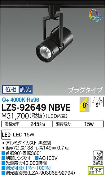 大光　スポットライト　LZS-92649NBVE