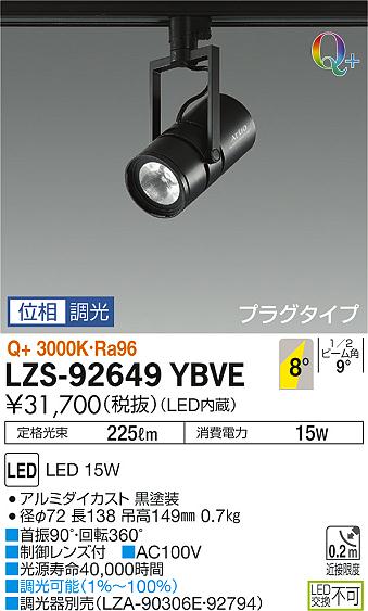 大光　スポットライト　LZS-92649YBVE
