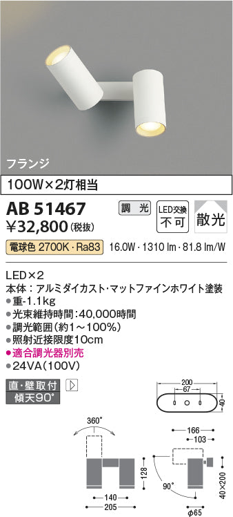 コイズミ照明　ブラケットライト　AB51467