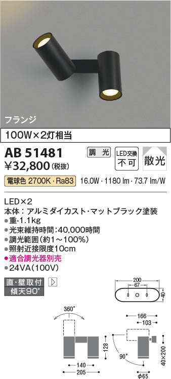 コイズミ照明　ブラケットライト　AB51481
