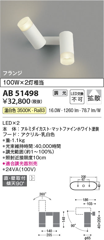 コイズミ照明　ブラケットライト　AB51498