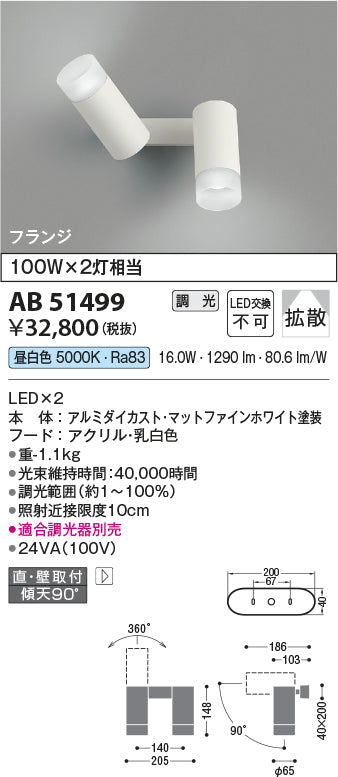 コイズミ照明　ブラケットライト　AB51499