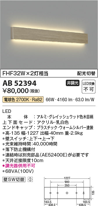 コイズミ照明　ブラケットライト　AB52394