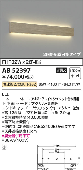 コイズミ照明　ブラケットライト　AB52397