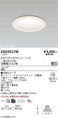 遠藤照明　浅型グレアレス　ウォールウォッシャーダウンライト　ERD4517WA