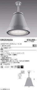 遠藤照明　軽量シーリングペンダント　ERG5392SB