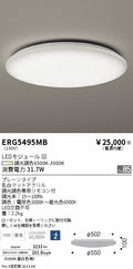 遠藤照明　調光調色シーリングライト　ERG5495MB