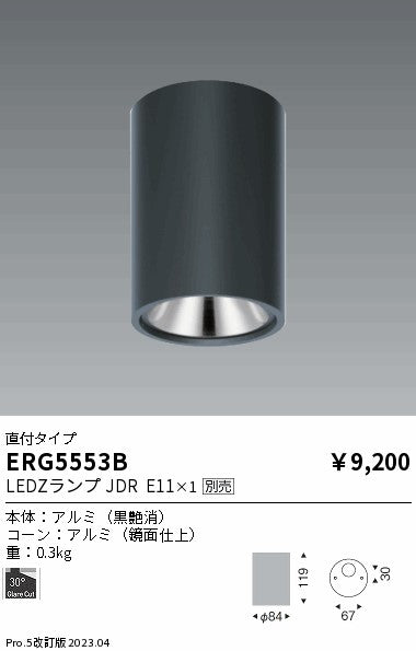 遠藤照明　シーリングダウンライト　ERG5553B