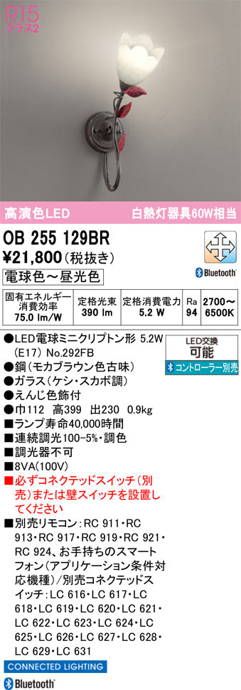 オーデリック　ブラケットライト　OB255129BR