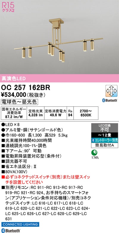 オーデリック　シャンデリア　OC257162BR