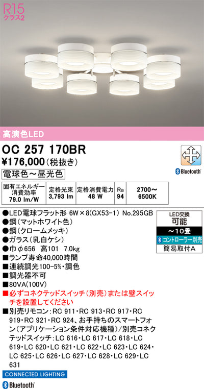 オーデリック　シャンデリア　OC257170BR
