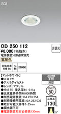 オーデリック　ダウンライト　OD250112
