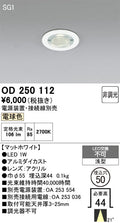 オーデリック　ダウンライト　OD250112