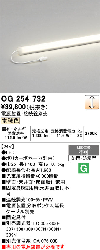 オーデリック　屋外用間接照明　OG254732