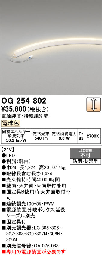 オーデリック　屋外用間接照明　OG254802