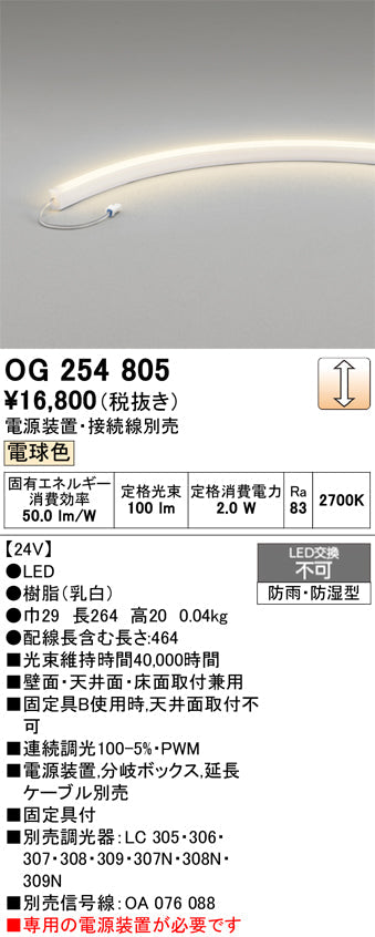 オーデリック　屋外用間接照明　OG254805