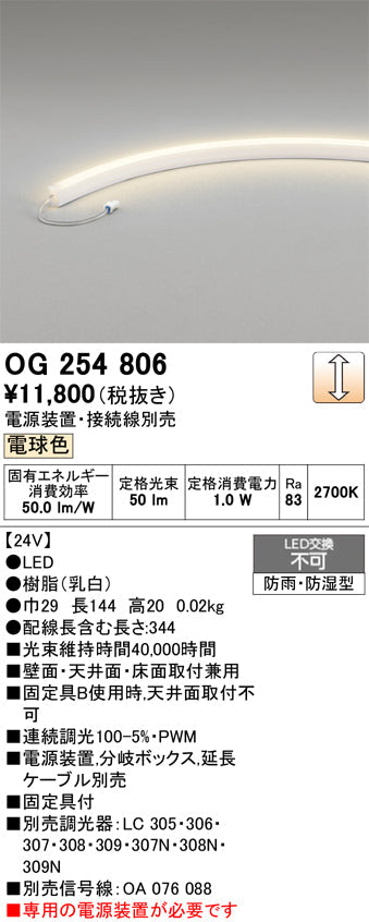 オーデリック　屋外用間接照明　OG254806