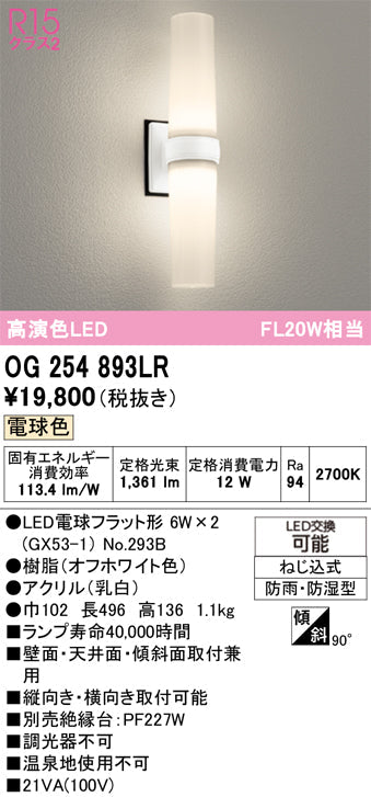 オーデリック　ポーチライト　OG254893LR