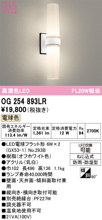 オーデリック　ポーチライト　OG254893LR