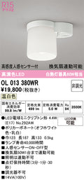 オーデリック　シーリングライト　OL013380WR