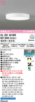 オーデリック　シーリングライト　OL291431BR