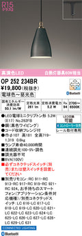 オーデリック　ペンダントライト　OP252234BR