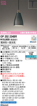 オーデリック　ペンダントライト　OP252234BR