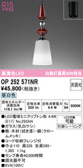 オーデリック　ペンダントライト　OP252571NR