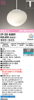 オーデリック　ペンダントライト　OP252638BR