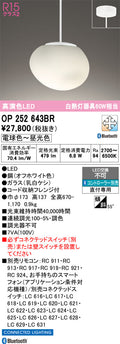 オーデリック　ペンダントライト　OP252643BR