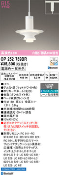 オーデリック　ペンダントライト　OP252759BR
