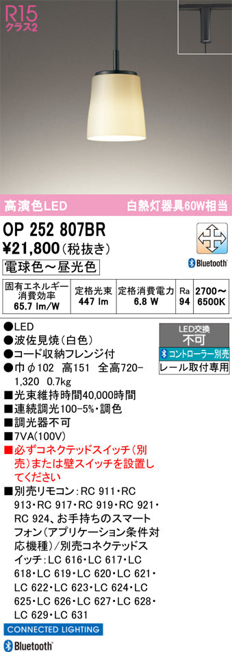 オーデリック　ペンダントライト　OP252807BR