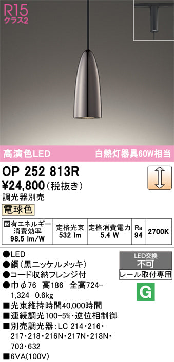 オーデリック　ペンダントライト　OP252813R