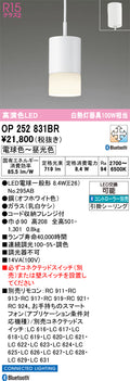 オーデリック　ペンダントライト　OP252831BR